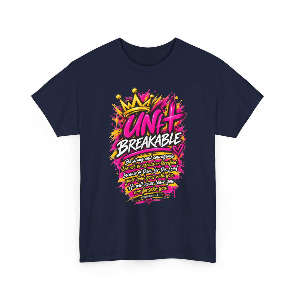 Unbreakable Graphic Tee — Bold Crown Streetwear Shirt