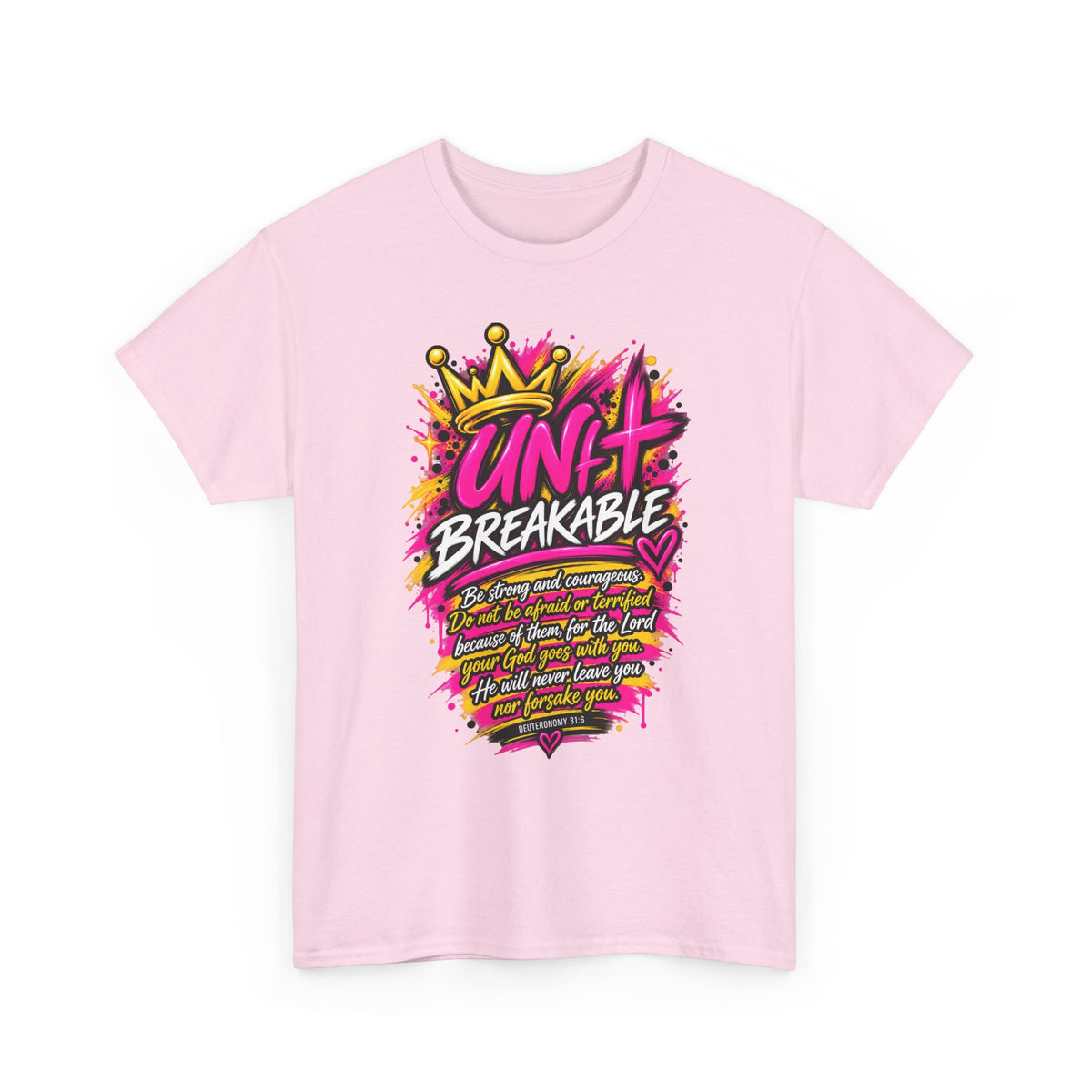 Unbreakable Graphic Tee — Bold Crown Streetwear Shirt