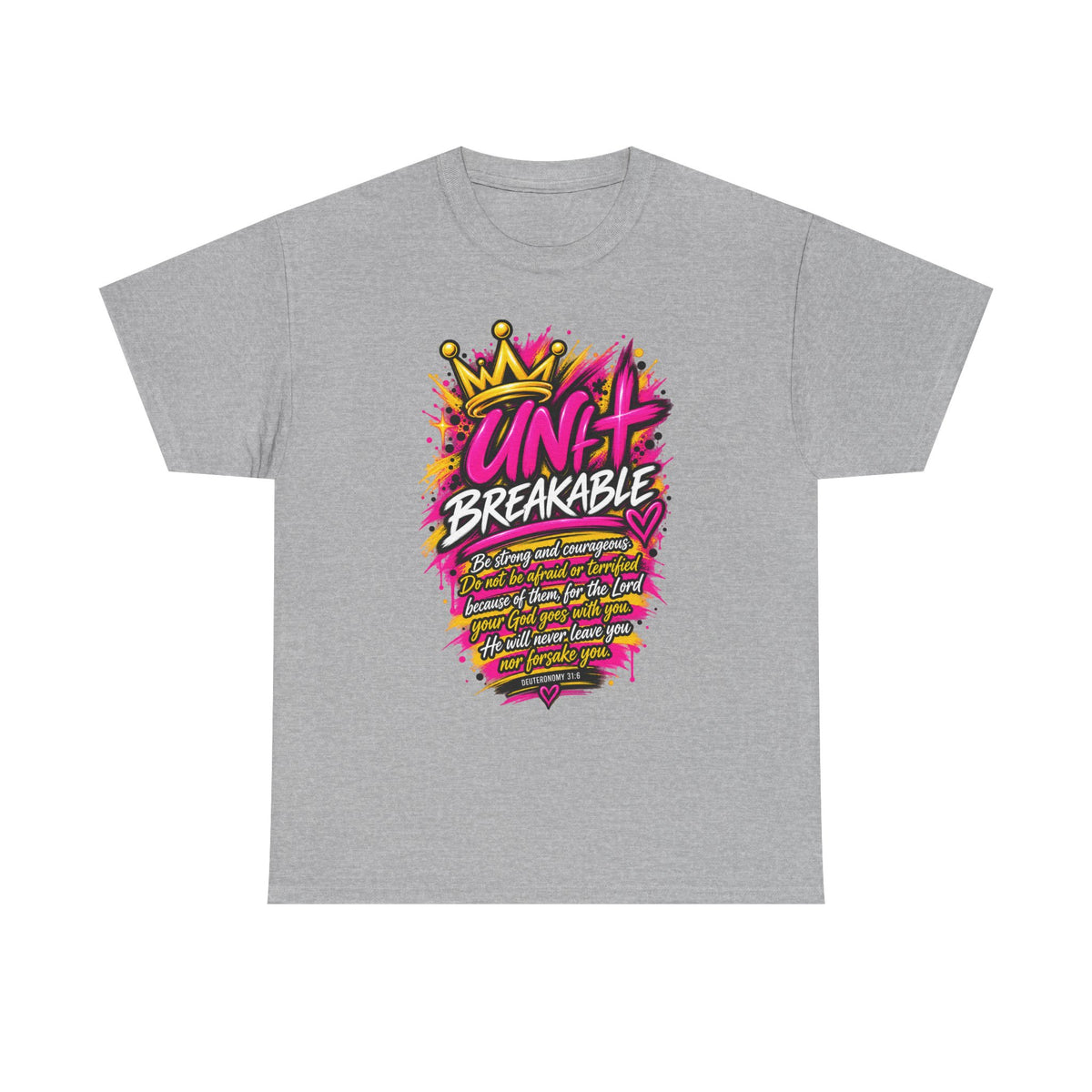 Unbreakable Graphic Tee — Bold Crown Streetwear Shirt