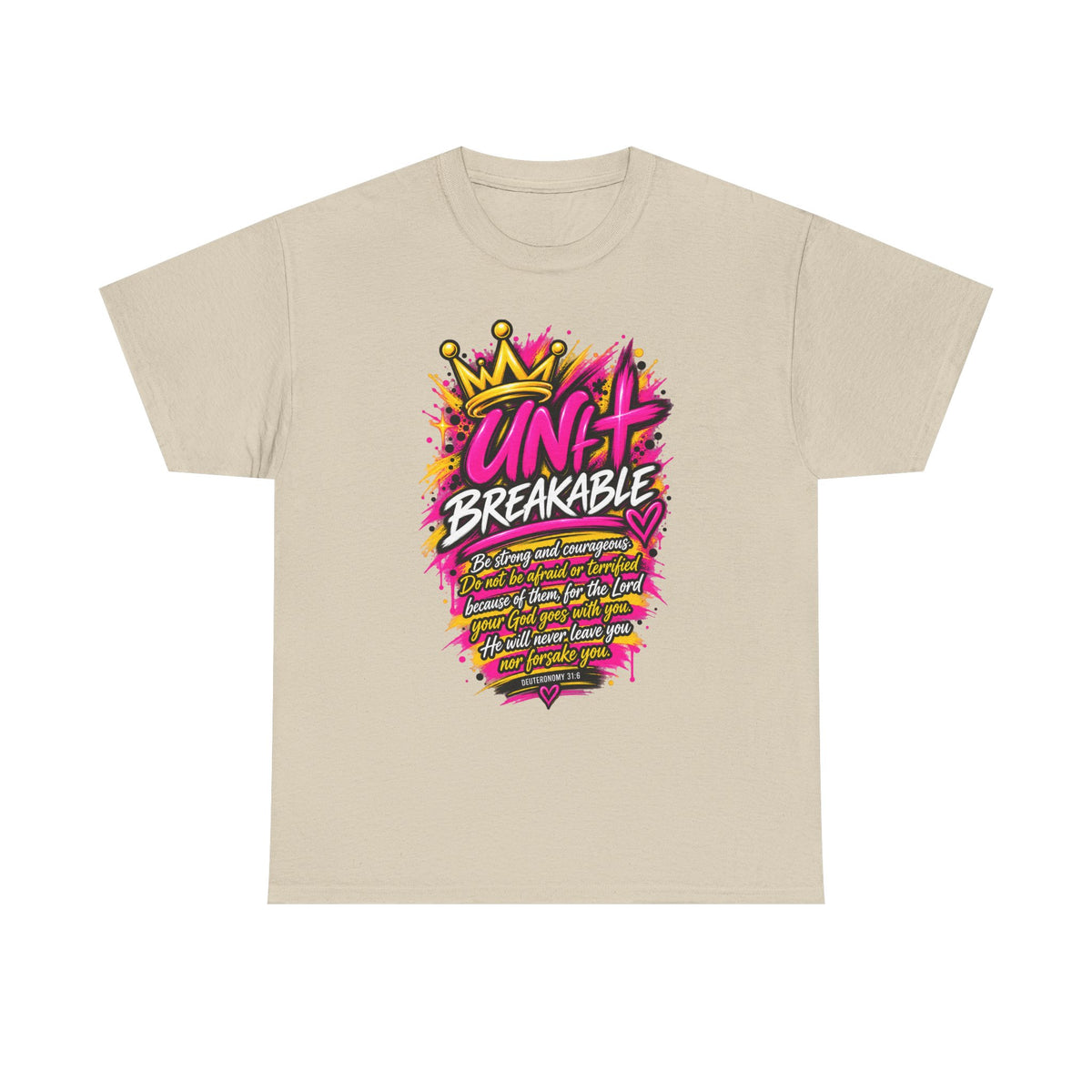 Unbreakable Graphic Tee — Bold Crown Streetwear Shirt