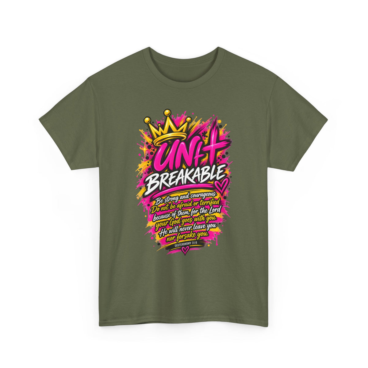 Unbreakable Graphic Tee — Bold Crown Streetwear Shirt