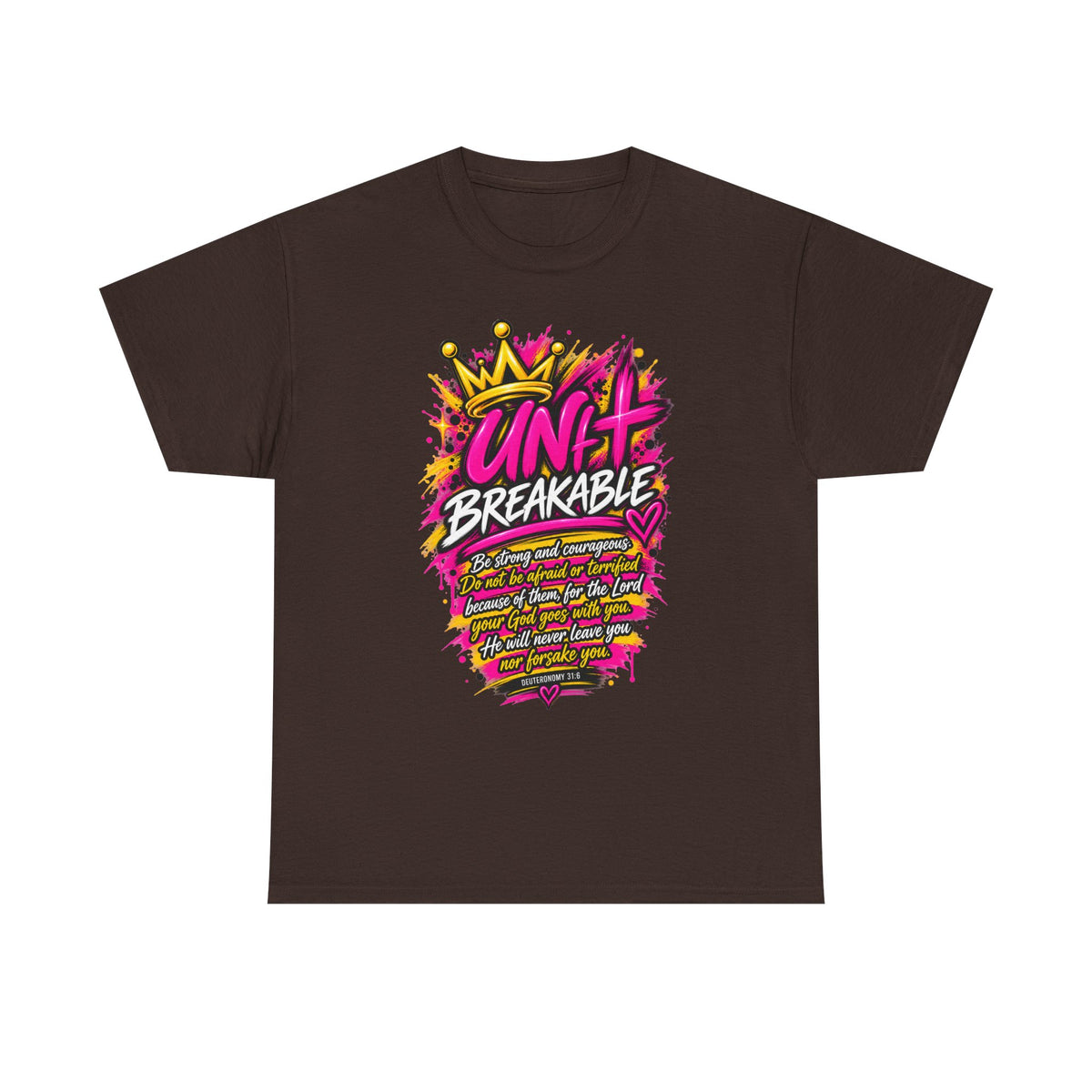 Unbreakable Graphic Tee — Bold Crown Streetwear Shirt