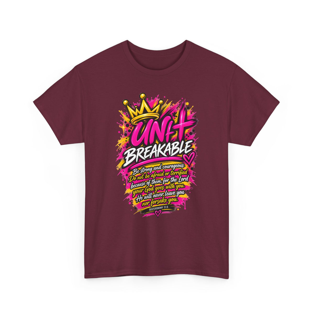 Unbreakable Graphic Tee — Bold Crown Streetwear Shirt
