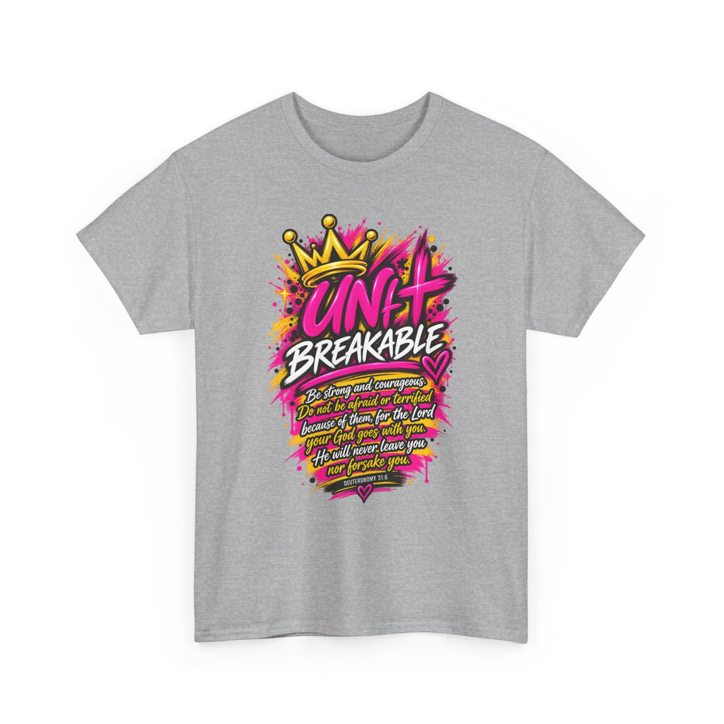 Unbreakable Graphic Tee — Bold Crown Streetwear Shirt