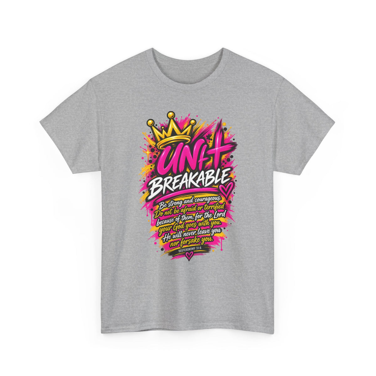 Unbreakable Graphic Tee — Bold Crown Streetwear Shirt