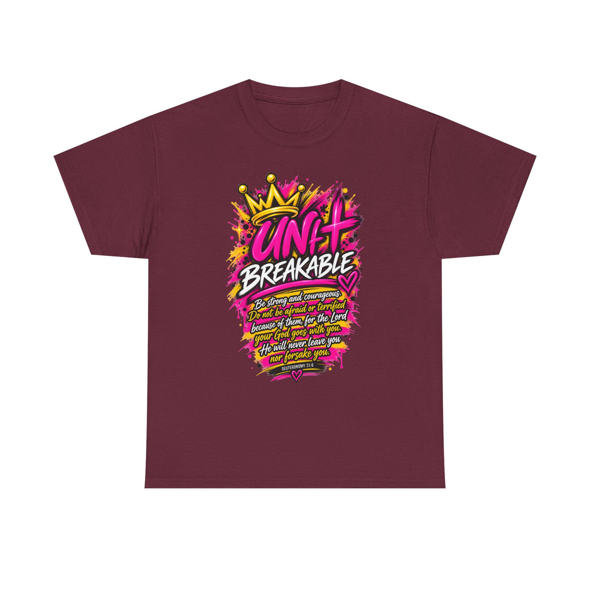 Unbreakable Graphic Tee — Bold Crown Streetwear Shirt