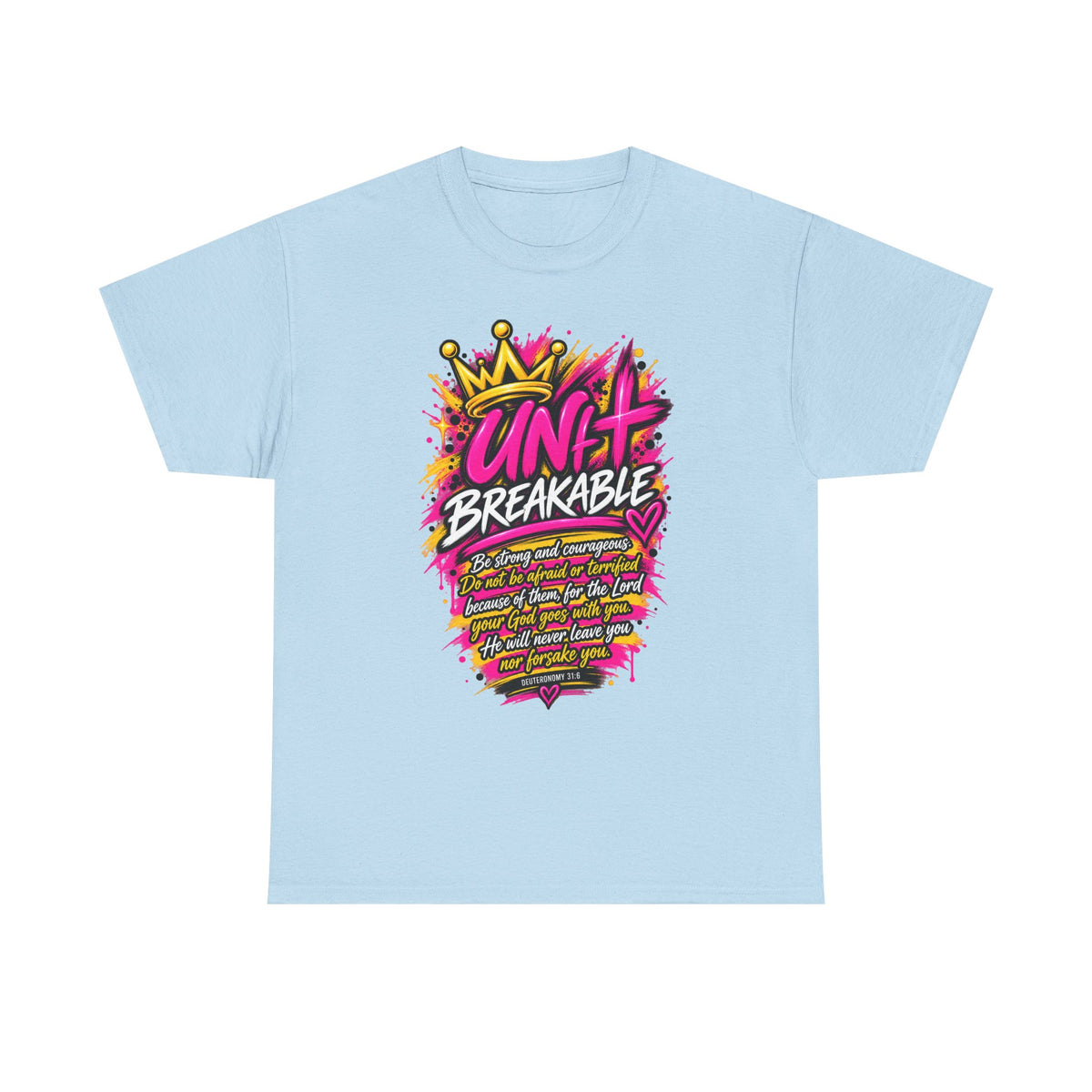Unbreakable Graphic Tee — Bold Crown Streetwear Shirt