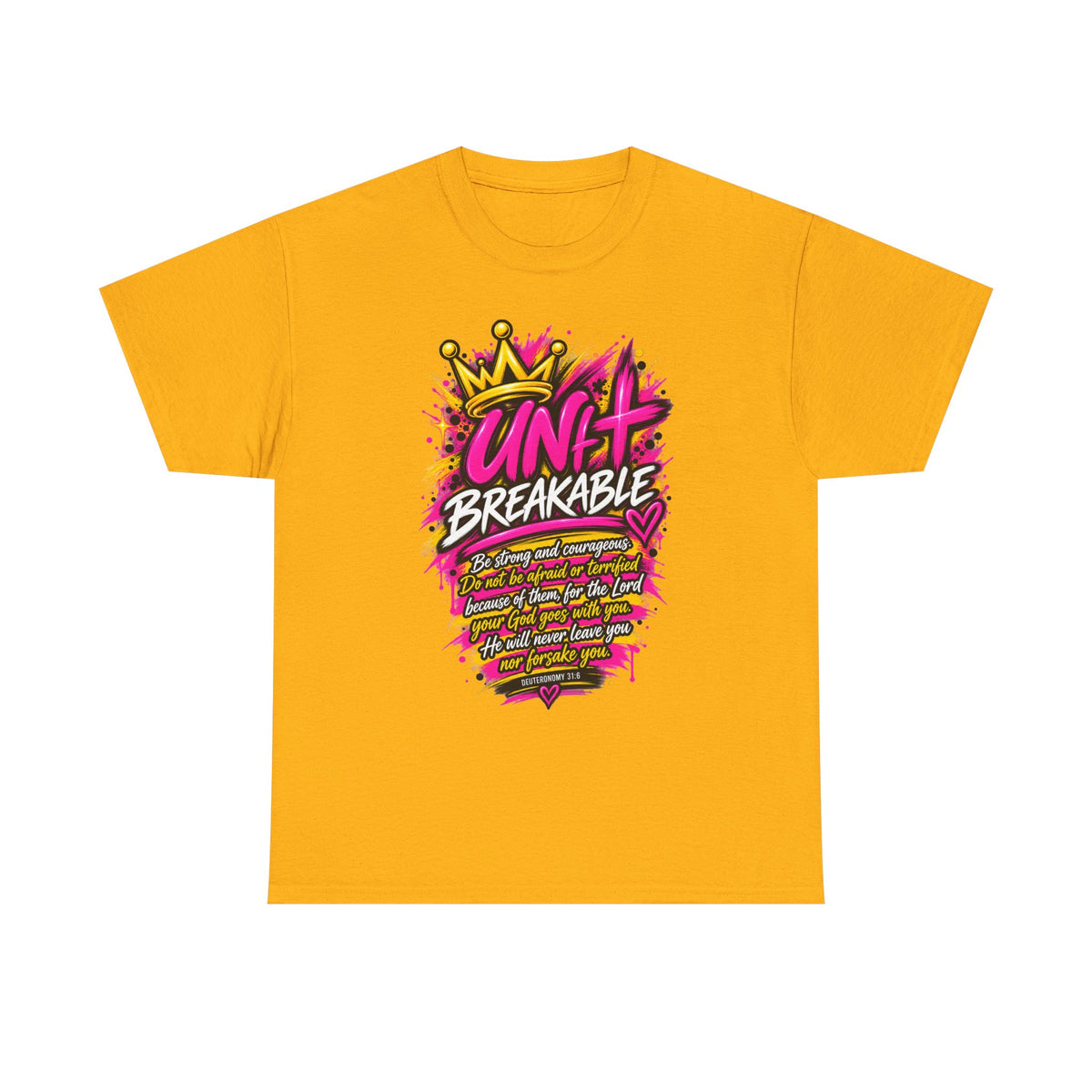 Unbreakable Graphic Tee — Bold Crown Streetwear Shirt