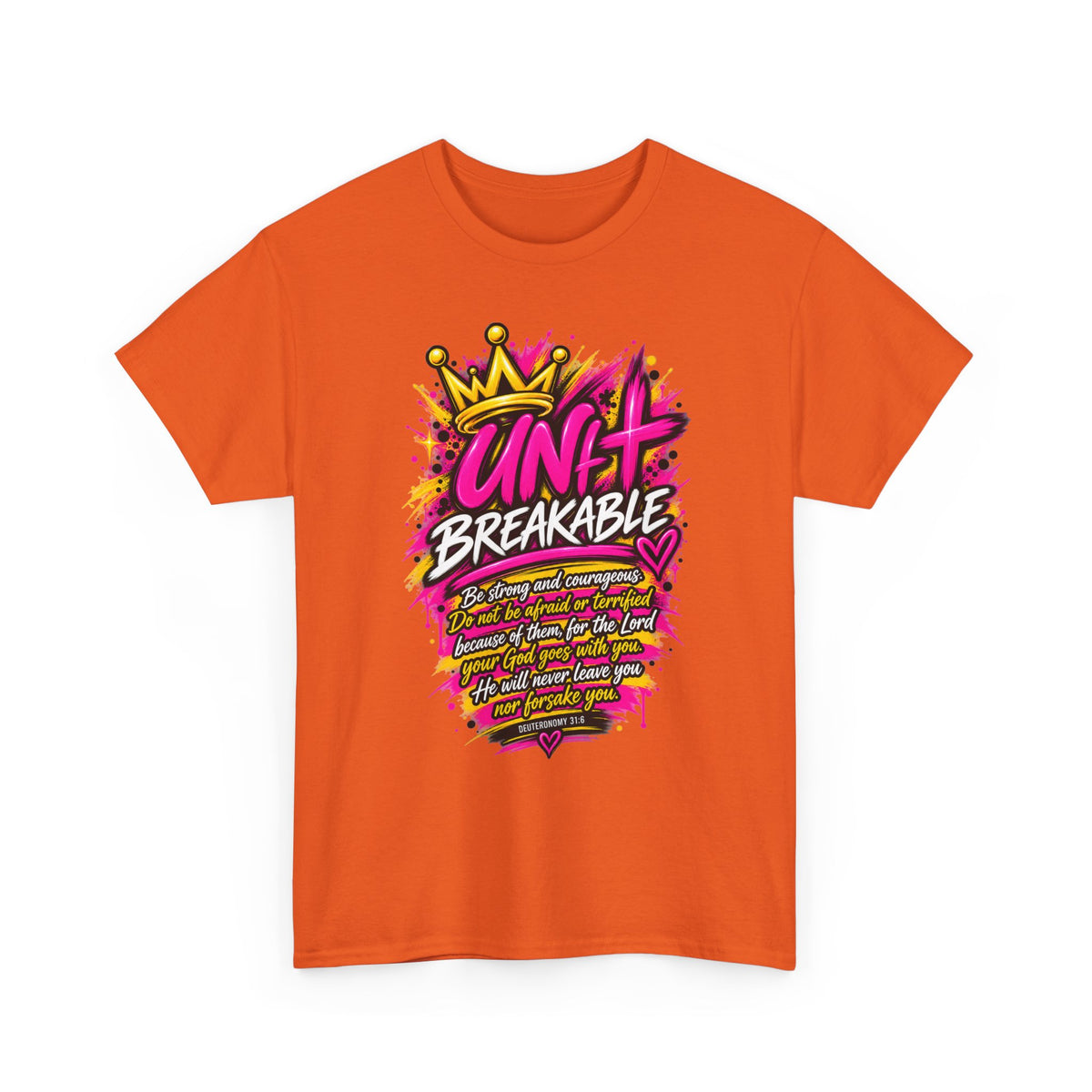 Unbreakable Graphic Tee — Bold Crown Streetwear Shirt