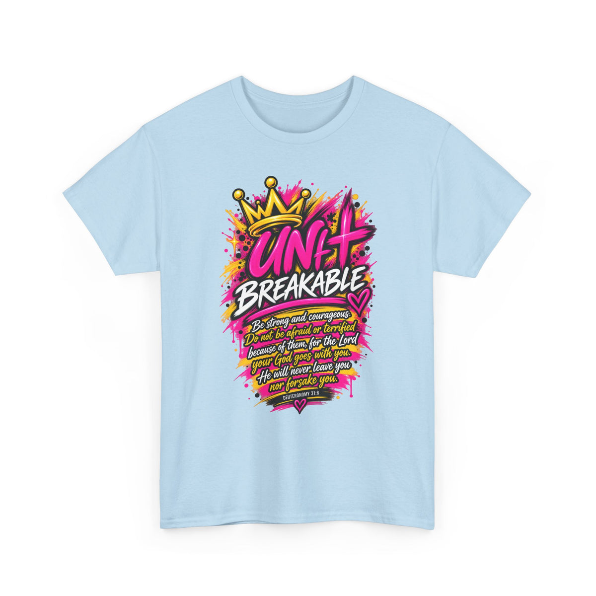 Unbreakable Graphic Tee — Bold Crown Streetwear Shirt