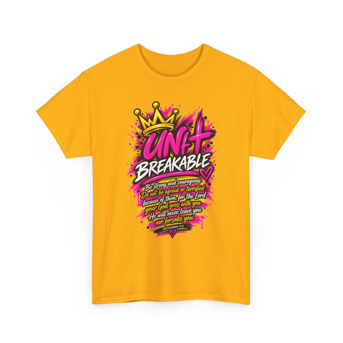 Unbreakable Graphic Tee — Bold Crown Streetwear Shirt