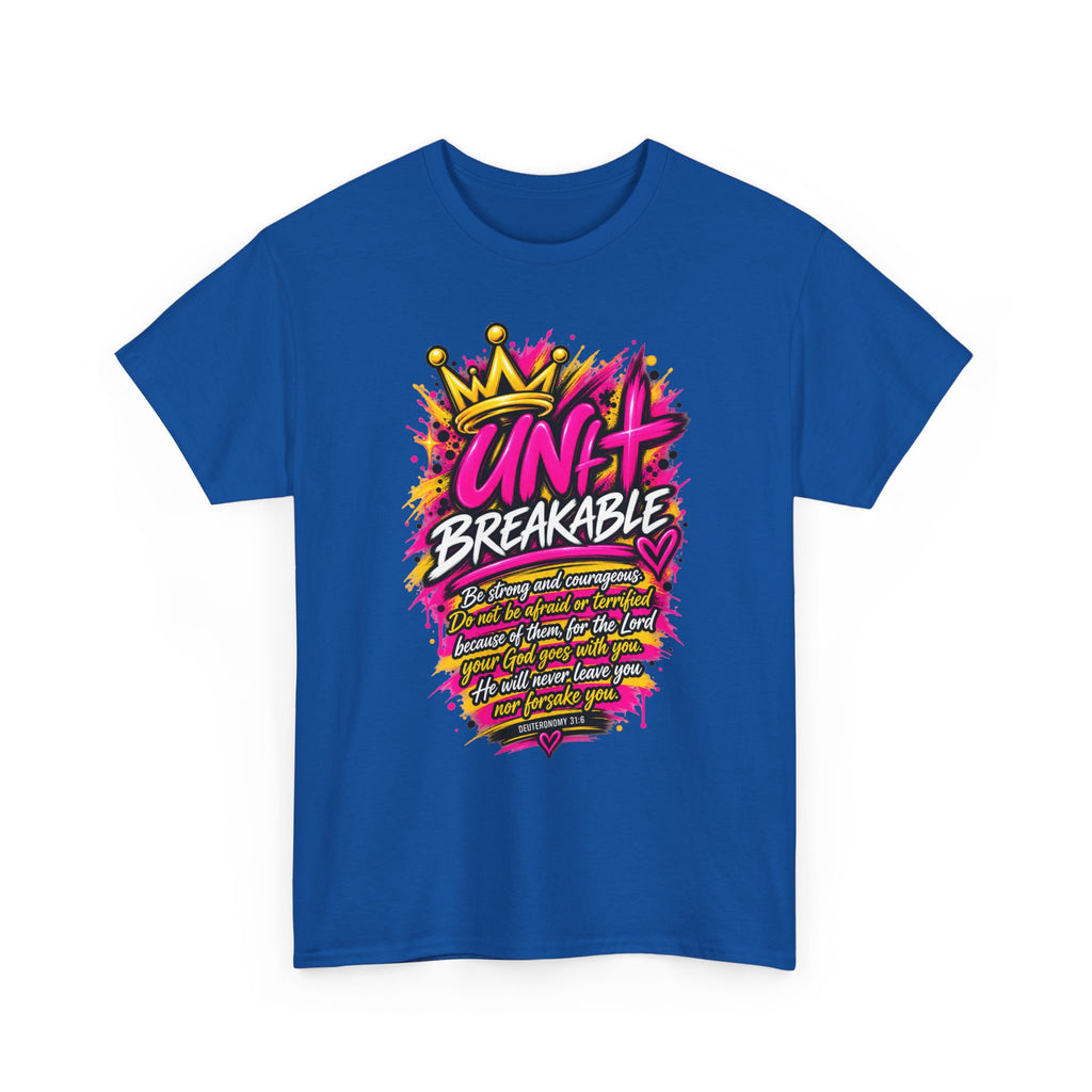 Unbreakable Graphic Tee — Bold Crown Streetwear Shirt