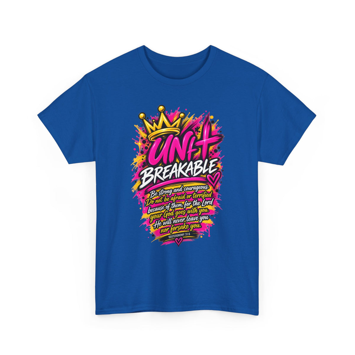 Unbreakable Graphic Tee — Bold Crown Streetwear Shirt