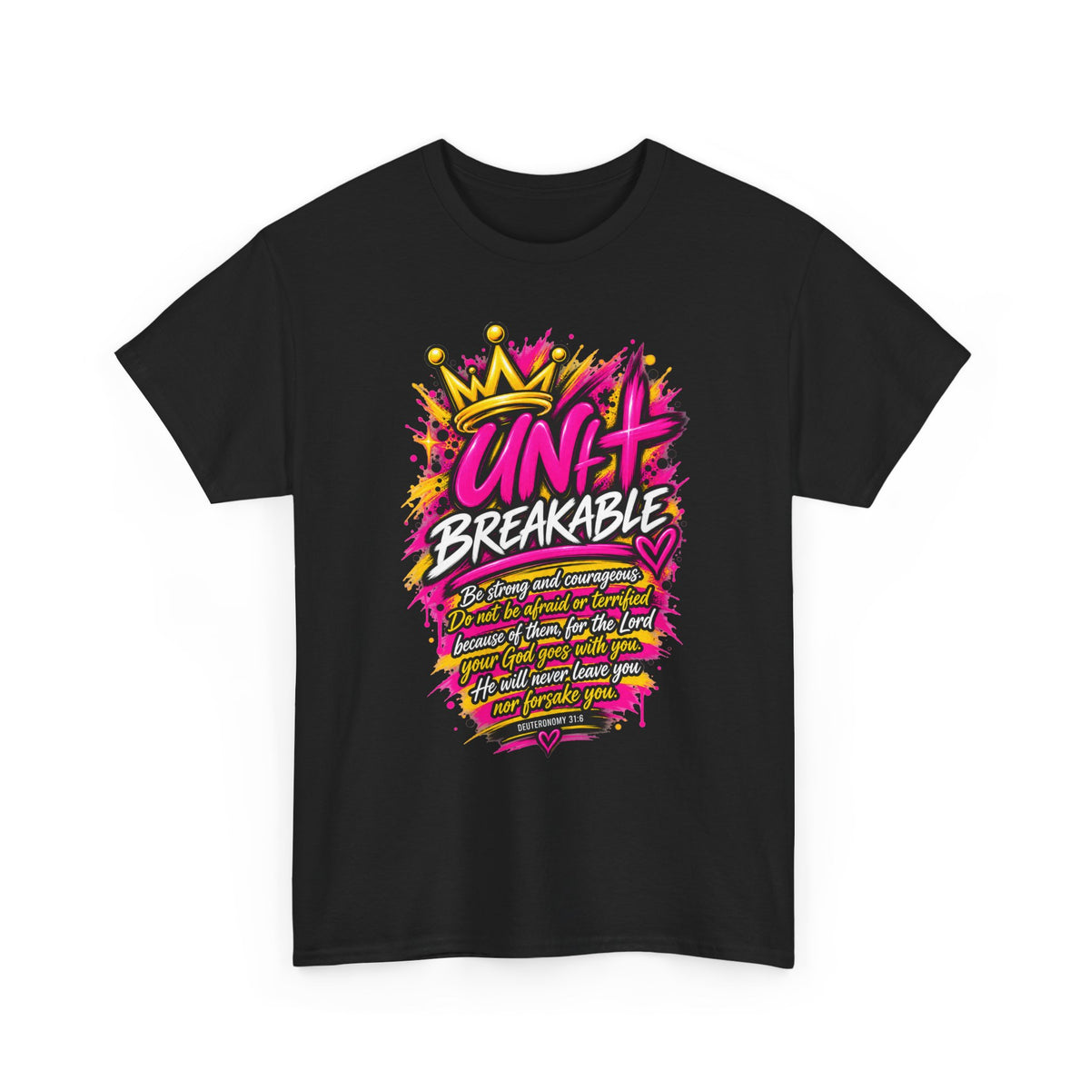 Unbreakable Graphic Tee — Bold Crown Streetwear Shirt