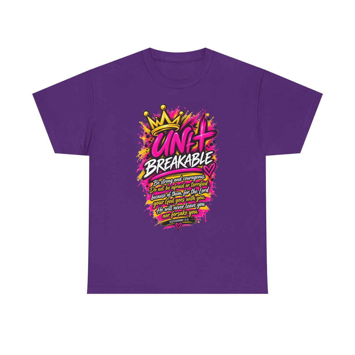 Unbreakable Graphic Tee — Bold Crown Streetwear Shirt