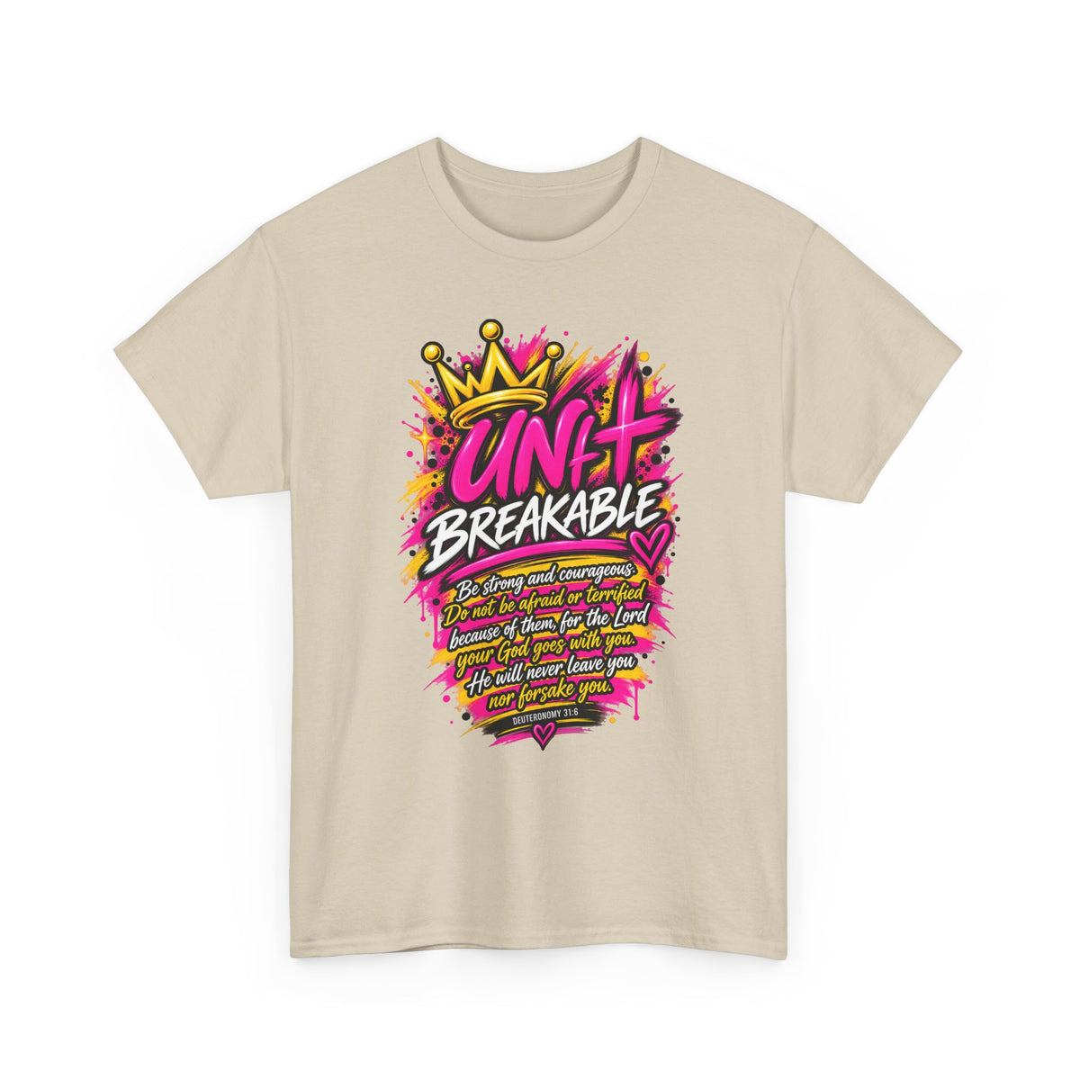 Unbreakable Graphic Tee — Bold Crown Streetwear Shirt