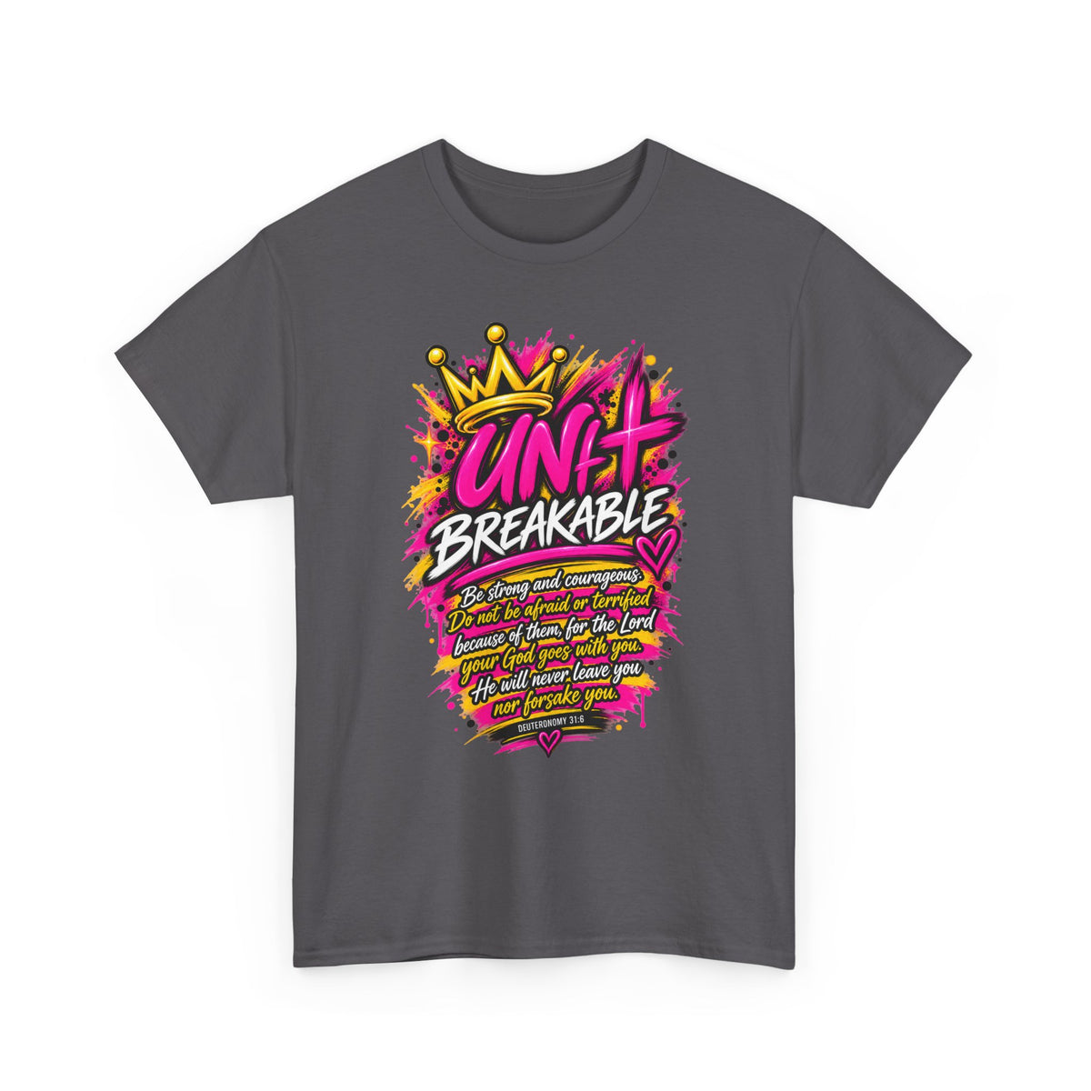 Unbreakable Graphic Tee — Bold Crown Streetwear Shirt