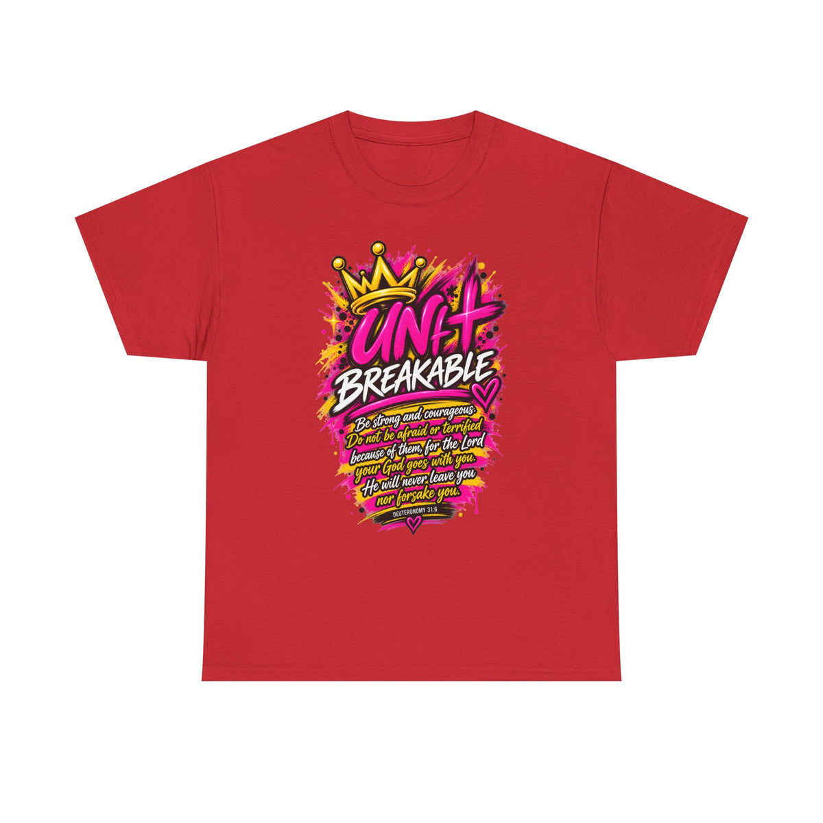Unbreakable Graphic Tee — Bold Crown Streetwear Shirt